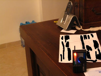 DECT cordless phone on the table