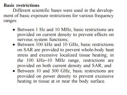 ICNIRP 1996, page 508 - Basic-restrictions