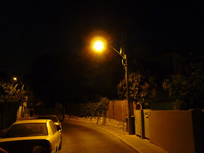 At night time low frequency radiation levels are higher near street light