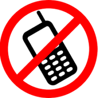 no cell phones allowed