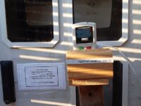 The CORNET METER in front of the Electric meters' cabinets , near my house. Israel 2024